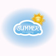 Vector: Vector background whit sun. Vector background whit sun.