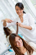 Woman at the beauty salon