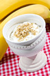 natural yogurt with oatmeal