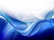 Abstract blue and white waves