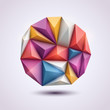 Abstract background in origami style