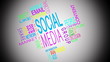 Social media buzzwords montage