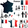 Map of France with regions