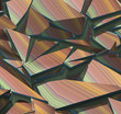 3d fragmented stripe pattern rainbow backdrop
