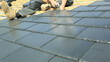 Roof Tiler Installing Slat Roof