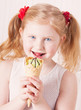 Photo: girl with ice-cream girl with ice-cream