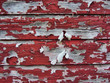 Red Peeling Paint on Rustic Old Barn
