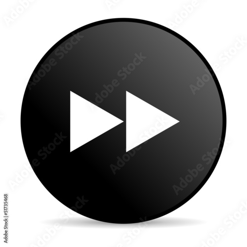 Illustration: scroll black circle web glossy icon scroll black circle web glossy icon