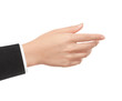 Photo: Empty open woman hand on white background Empty open woman hand on white background