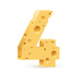 Vektor: Digit of cheese Digit of cheese