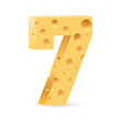 Vektor: Digit of cheese Digit of cheese