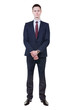 Photo: Portrait of a businessman. Isolated on white. Portrait of a businessman. Isolated on white.