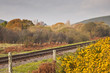Single track railway line