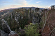 Basteiblick mit Lilienstein, HDR