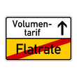 ortsschild flatrate volumentarif I