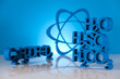 Atom, Chemistry formula background 
