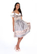 Photo: Wunderhübsche Frau im Dirndl vor weißem Hintergrund Wunderhübsche Frau im Dirndl vor weißem Hintergrund