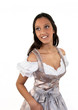 Photo: Wunderhübsche Frau im Dirndl vor weißem Hintergrund Wunderhübsche Frau im Dirndl vor weißem Hintergrund