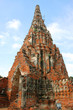 Old pagoda at Wat Chaiwattanaram, Ayutthaya, Thailand