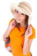Portrait of a young beautiful asian woman in summer clothes - As