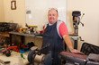senior machinist in workshop