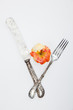 Photo: Apfelkitsche mit antikem Messer und Gabel Apfelkitsche mit antikem Messer und Gabel