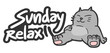 Vektor: Sunday relax Sunday relax