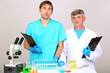 Physician and assayer during research on room background