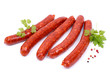 Frying sausage with lamb