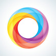 Abstract Infinite loop logo template. Corporate icon. 5 Pieces S