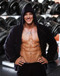 Image of muscle man in gym
