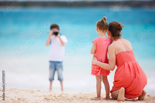 Photo: Family on tropical vacation Family on tropical vacation