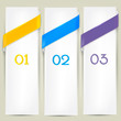 Colorful bookmarks for text. Vector background