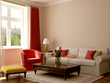 Interior in eclectic style