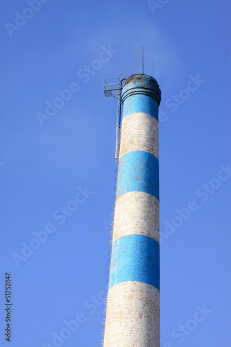Photo: chimney in an industrial enterprise chimney in an industrial enterprise