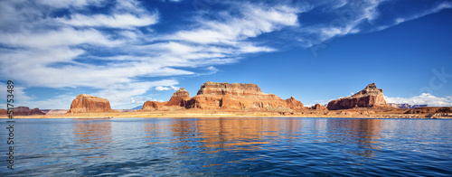 Photo: panoramic view on famous lake Powell panoramic view on famous lake Powell