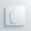 Vector light square icon. Eps10