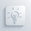 Vector light square icon. Eps10