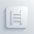 Vector light square icon. Eps10