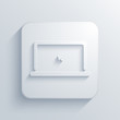 Vector light square icon. Eps10