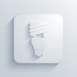 Vector light square icon. Eps10