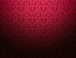cardinal red floral pattern wallpaper