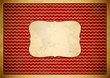 Vector: Red vintage frame with wave pattern Red vintage frame with wave pattern