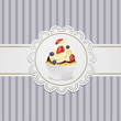 Blackberry and strawberry cupcake