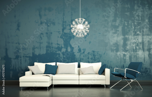 Illustration: weises Sofa weises Sofa