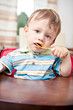 eating from the bowl