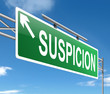 Suspicion concept.