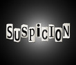 Suspicion concept.