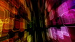 colourful luminous background with squares loop