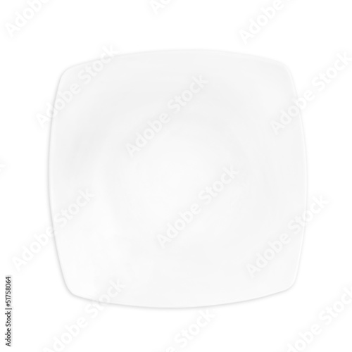 Photo: Plate on white background Plate on white background
